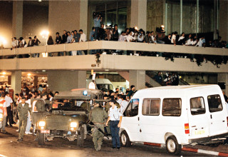 זירת רצח רבין (צילום: יהונתן שאול)
