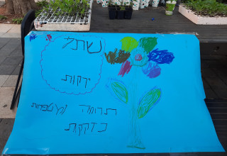 המיזם החברתי של עומר בן ה-6 (צילום:  כרמית ספיר ויץ)