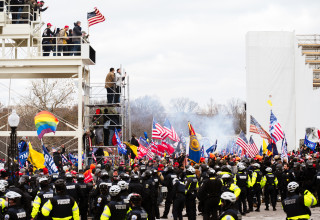 מהומות בארצות הברית  (צילום:  Jon Cherry/Getty Images)