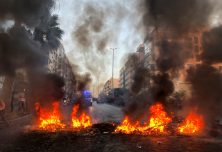 עימותים בלבנון (צילום:  REUTERS/Issam Abdallah)