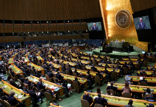 האסיפה הכללית של האו"ם (צילום: REUTERS/Kevin Lamarque)