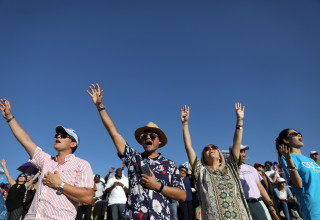 תיירים אוונגליסטים בישראל (צילום: REUTERS/Ammar Awad)