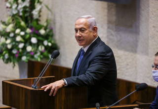 בנימין נתניהו בכנסת (צילום: נועם מושקוביץ, דוברות הכנסת)