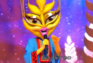 הזמר במסכה (צילום:  צילום מסך קשת 12)