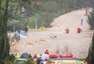 הצפה (צילום: נעם ריבקין פנטון, פלאש 90)