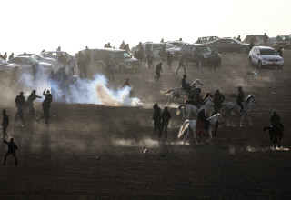 מהומות בנגב (צילום:  REUTERS/Ammar Awad)