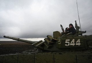 תרגיל של צבא רוסיה סמוך לגבול עם אוקראינה (צילום: REUTERS/Sergey Pivovarov)
