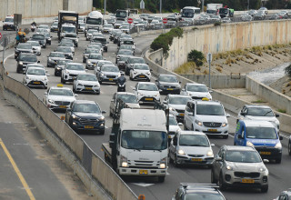 פקק תנועה (צילום: תומר נויברג, פלאש 90)