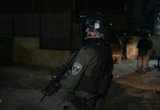 פעילות המשטרה בוואדי ערה (צילום: דוברות המשטרה)