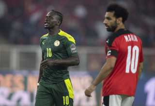 מוחמד סלאח מול סאדיו מאנה (צילום: GettyImages, Visionhaus)