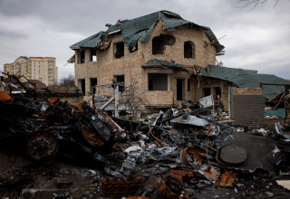 הרס בבוצ'ה, אוקראינה (צילום: REUTERS/Alkis Konstantinidis)