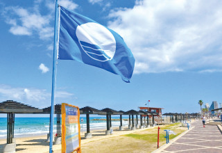 דגל כחול בחוף הים בחיפה (צילום: עיריית חיפה)