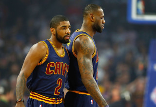 לברון ג'יימס, קיירי אירווינג, קליבלנד קאבלירס (צילום: GettyImages)