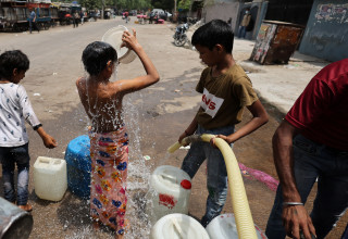 עומס חום קיצוני בהודו (צילום: REUTERS/Anushree Fadnavis)