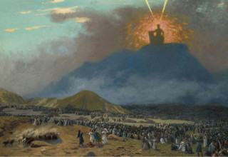 "משה על הר סיני", ציור מאת ז'אן-לאון ז'רום (צילום: ללא)