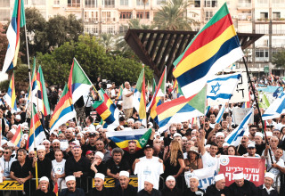 הפגנת דרוזים נגד חוק הלאום (צילום: ארכיון פלאש 90,תומר נויברג)