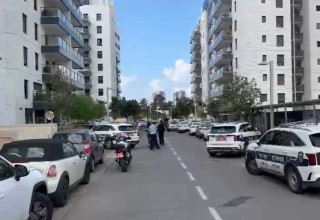 זירת הרצח בהרצליה (צילום: תיעוד מבצעי מד"א)