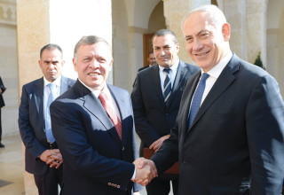 בנימין נתניהו ומלך ירדן עבדאללה (צילום: קובי גדעון לע"מ)