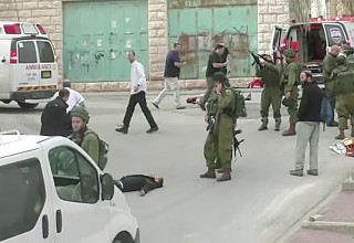 התקרית שבה היה מעורב אלאור אזריה (צילום: צילום מסך)