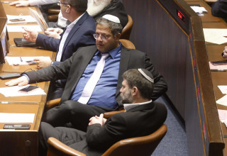 איתמר בן גביר, בצלאל סמוטריץ' (צילום: מרק ישראל סלם)