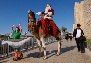 כריסמס בירושלים (צילום: מרק ישראל סלם)