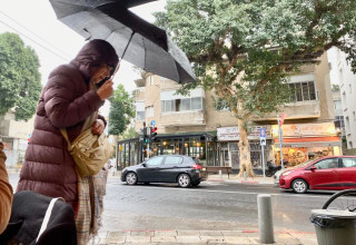 מזג אוויר גשום ברחבי הארץ (צילום: אבשלום ששוני)