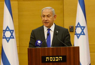 בנימין נתניהו בישיבת סיעת הליכוד (צילום: מרק ישראל סלם)