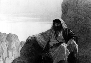 משה, רועה צאן. ציור: אלכסנדר בידה (צילום: נחלת הכלל)