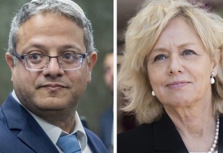 גלי מיארה, איתמר בן גביר (צילום: יונתן זינדל פלאש 90)