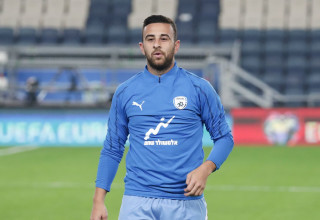 שחקן נבחרת ישראל דיא סבע (צילום: דני מרון)