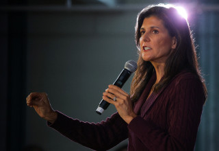 ניקי היילי משיקה את קמפיין הבחירות לנשיאות ארה"ב (צילום: REUTERS/Brian Snyder)