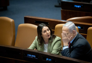 בנימין נתניהו, מירי רגב (צילום: יונתן זינדל, פלאש 90)