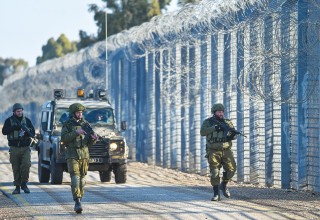 חיילי מילואים בגבול סוריה (צילום: מיכאל גלעדי)