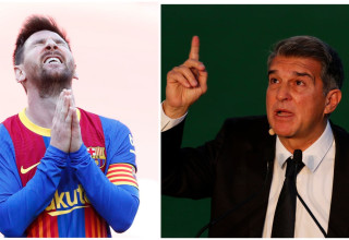 "זה אפשרי". לאפורטה ומסי (צילום: אתר רשמי, דורון שיינר)