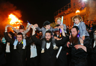 חגיגת ל"ג בעומר בבית שמש. ארכיון (צילום: יעקב לדרמן, פלאש 90)