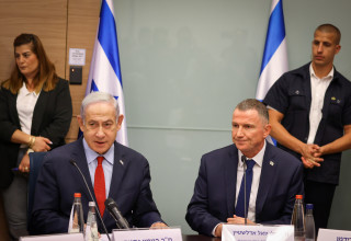 יולי אדלשטיין, בנימין נתניהו (צילום: נועם מושקוביץ, דוברות הכנסת)