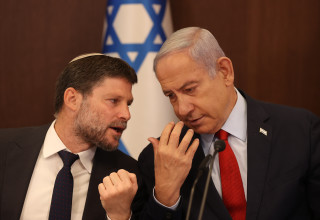 בנימין נתניהו, בצלאל סמוטריץ' (צילום: עמית שאבי, פול)