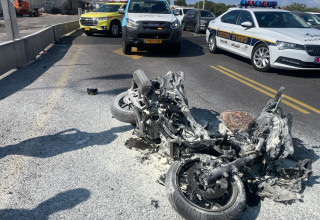 תאונת אופנוע, אילוסטרציה (צילום: תיעוד מבצעי מד"א)