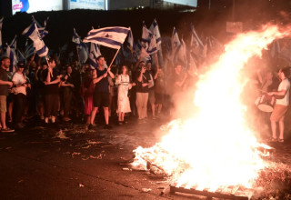המחאה נגד הרפורמה המשפטית  (צילום: אבשלום ששוני)