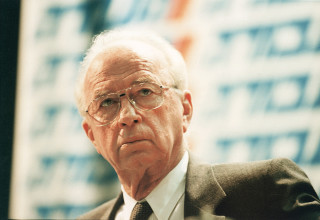 יצחק רבין (צילום: מאיר רג'ואן למעריב בלבד)