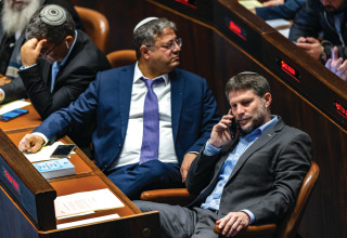 סמוטריץ' ובן גביר (צילום:  אוליביה פיטוסי, פלאש 90)