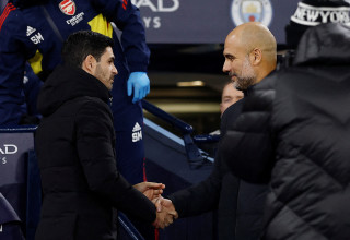 לא כוחות, עד הערב? גווארדיולה וארטטה (צילום: רויטרס)