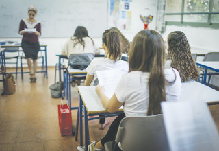 תלמידים בכיתה, אילוסטרציה (למצולמים אין קשר לנאמר בכתבה) (צילום: הדס פרוש, פלאש 90)