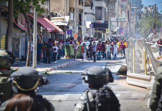 מהומות יוצאי אריתריאה בתל אביב  (צילום:  אבשלום ששוני)