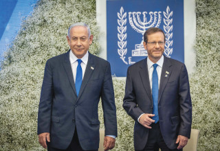 יצחק הרצוג, בנימין נתניהו (צילום: יונתן זינדל, פלאש 90)