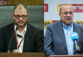 אחמד טיבי, עופר כסיף (צילום: יונתן זינדל)