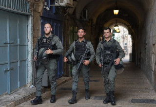כוחות מג"ב בירושלים (צילום:  דוברות המשטרה)