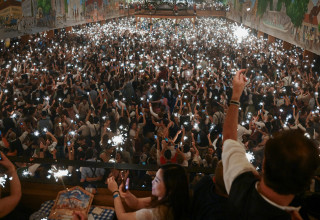 חגיגות אוקטוברפסט במינכן (צילום: REUTERS/Angelika Warmuth)