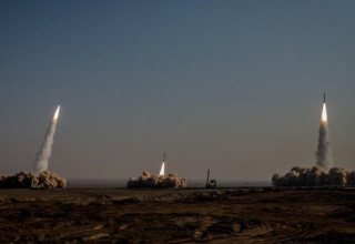 ניסוי הטיל הבליסטי של החות'ים (צילום: רשתות ערביות)