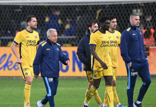 רורי דלאפ, דריק לוקאסן, דייב סארקאן, אנריק סבוריט, מכבי תל אביב (צילום: ברני ארדוב)